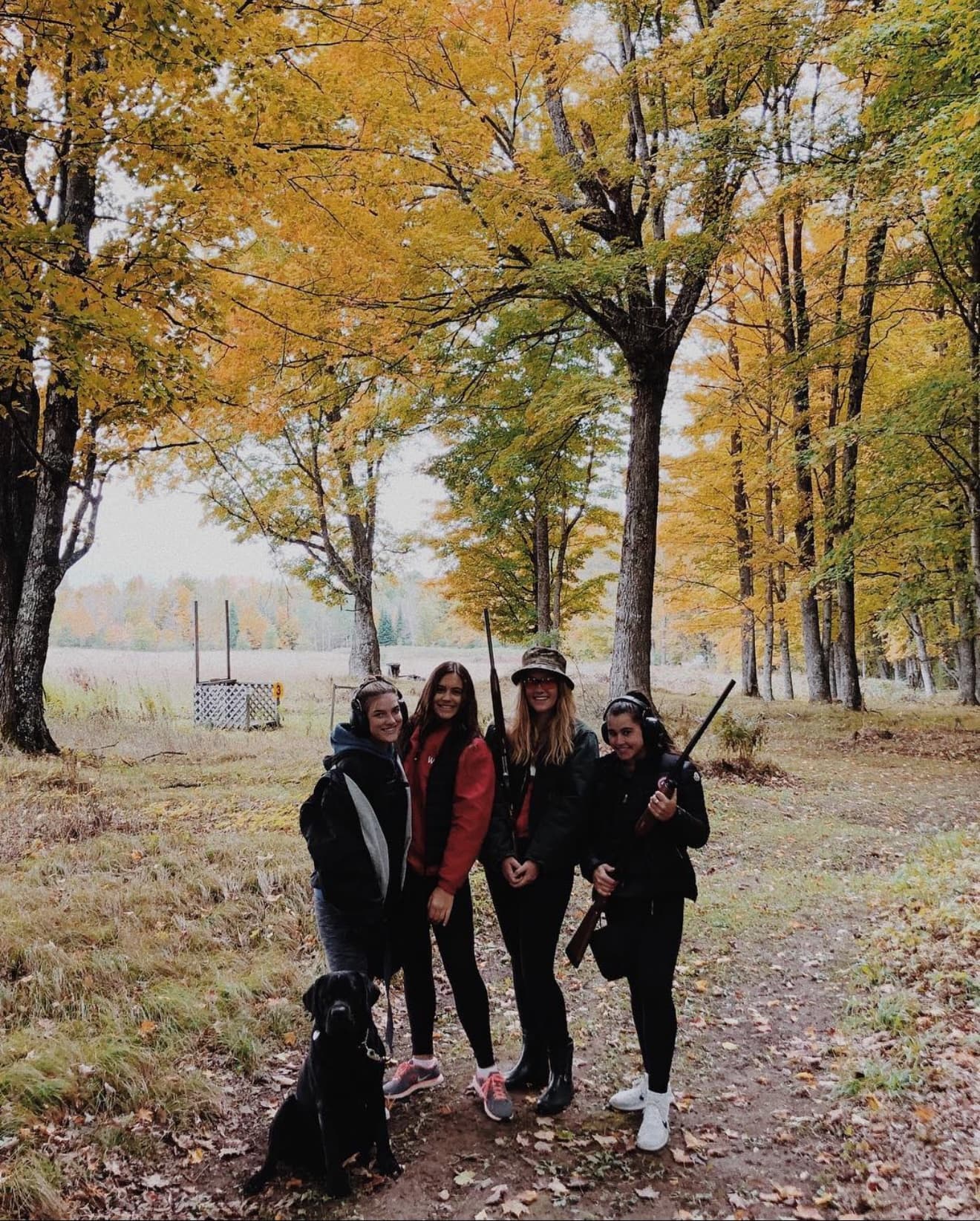 Sporting clays in fall foliage