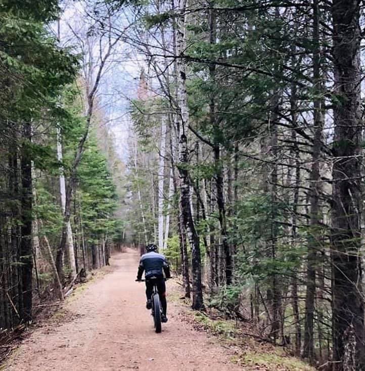 Mountain biking on Northwoods trails