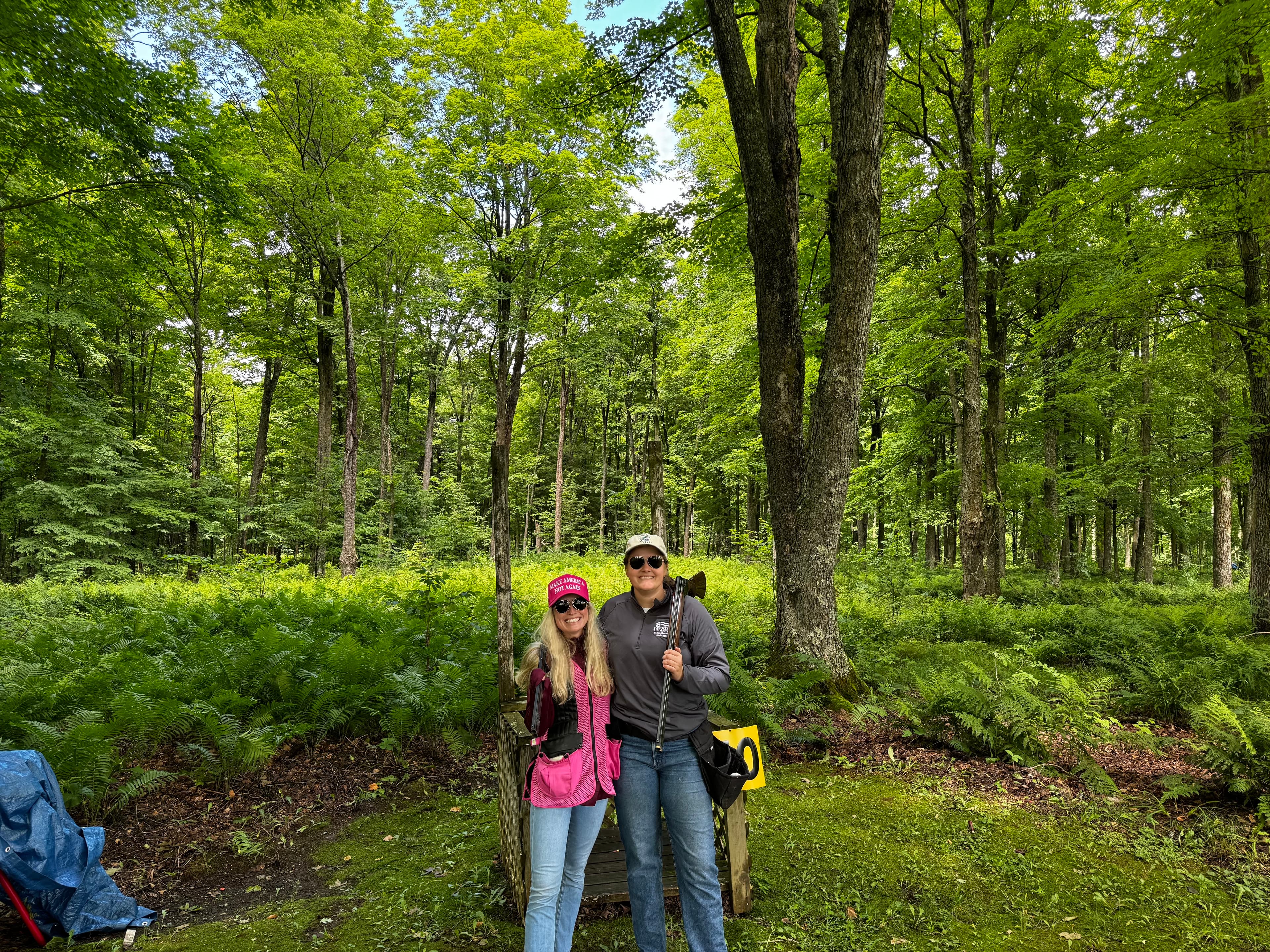 Women at the sporting clays course
